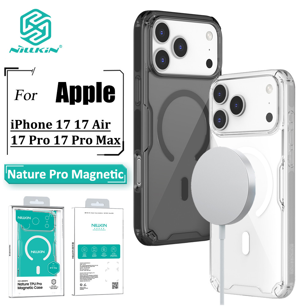 Nillkin Nature Pro Capa Magnética Para iPhone 17 Max 17 17 Air Case Luxo Transparente Airbag Traseira À Prova De Choque em Oferta na Shopee