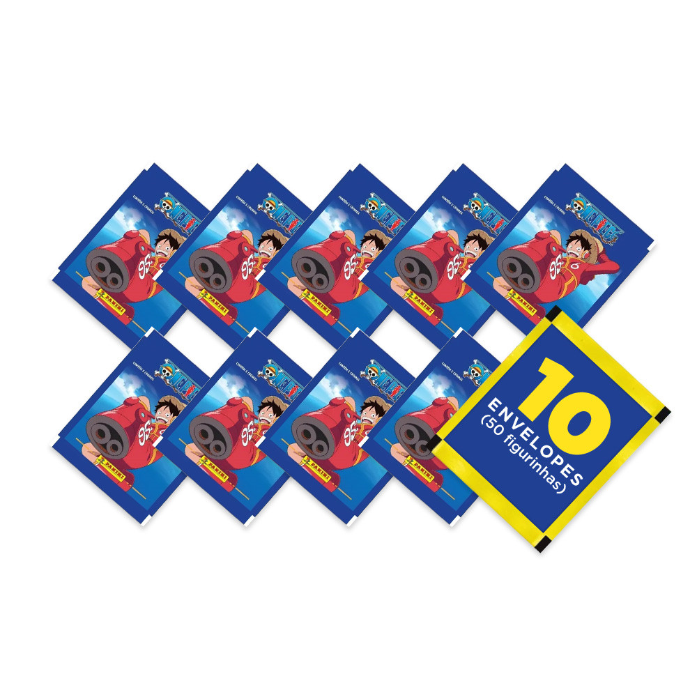 One Piece Egghead 2025 - Contém 10 Envelopes (50 Figurinhas) - Novo em Oferta na Shopee