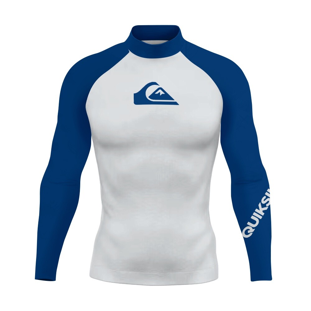 2026 Estilo 2026 Novo Quiksilver Maiô Masculino Praia UV Proteção Solar Rash Guard Manga Longa Fato De Surf Camiseta De