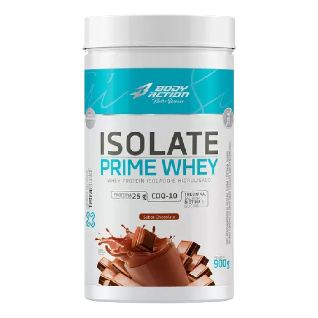Whey Protein Isolado Hidrolisado - Isolate Prime Whey Chocolate 900g - BodyAction