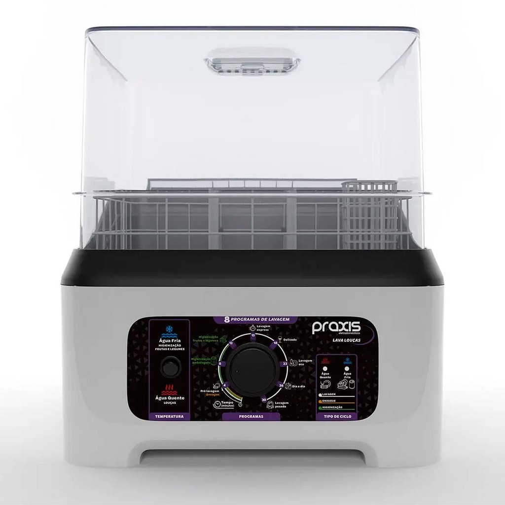 Lava Louças Praxis Portátil LLPP Semi-Automática 127V Branca