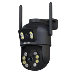 Câmera de Segurança Wi-fi Preto Dome de Dupla Lente com Sensor de Movimento - com App ICSEE