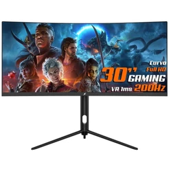 Monitor Gamer SuperFrame Elegance Series 30 pol Curvo UWFHD VA 1ms 200Hz HDMI/DP SFEF-3015-B