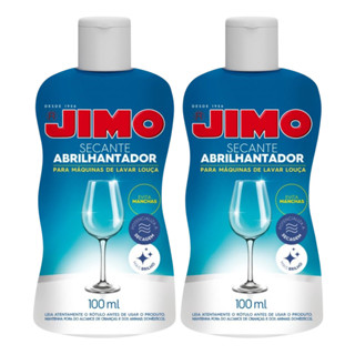 Jimo Secante Lava-Louças 2 Frascos 100ml Cada Para Brilho Sem Manchas em Oferta na Shopee