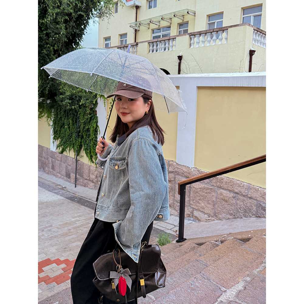 Fat mm qualidade jaqueta jeans curta Muzi Ideal Plus Size feminino outono inverno costura moda jaqueta Casual 100kg