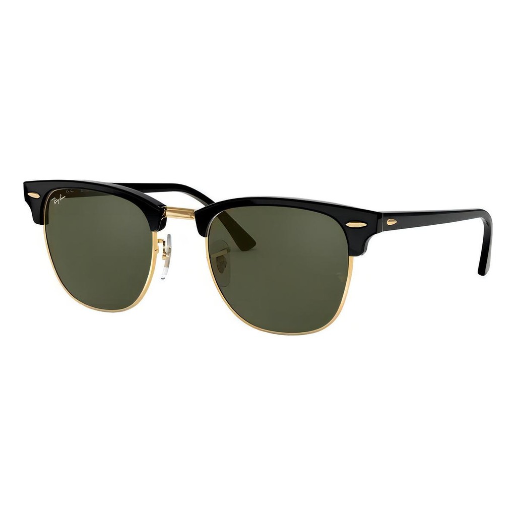 Oculos de Sol Ray-Ban Clubmaster RB3016 Clássico Preto/Ouro