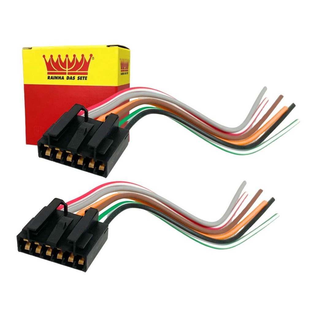 Par Chicote Lanterna Traseira Para Palio Hatch 1996 a 2000 Conector Chicote Palio