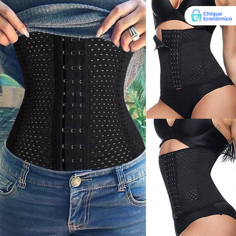 Modelador de Cintura Feminino com Suporte Lombar