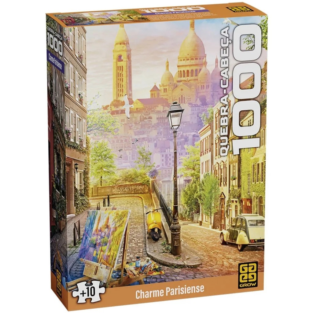 Quebra Cabeça 1000 Peças Charme Parisiense 04923 - Grow
