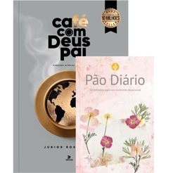 Kit 2 Livros | Café com Deus Pai 2026 - Porções de Amor + Devocional 90 Reflexões Feminina Flores