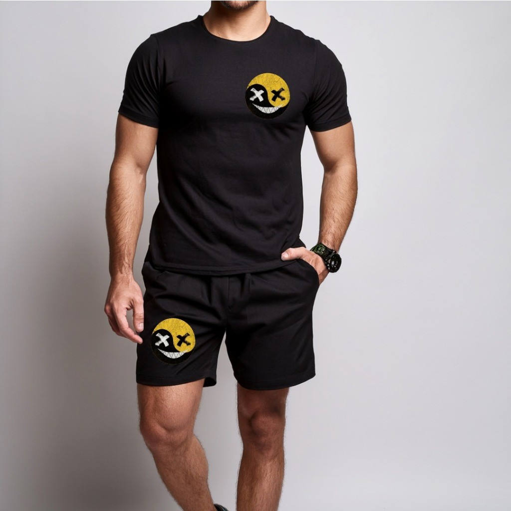 conjunto kit Camiseta camisa e Short Tectel Conjunto Masculino XX streetwear Básico Premium Lançamento