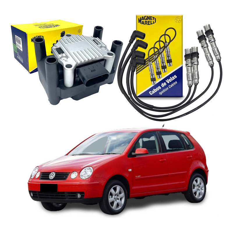 Bobina Ignição Cabo Vela Volkswagen Polo 1.6 2002 A 2007 em Oferta na Shopee