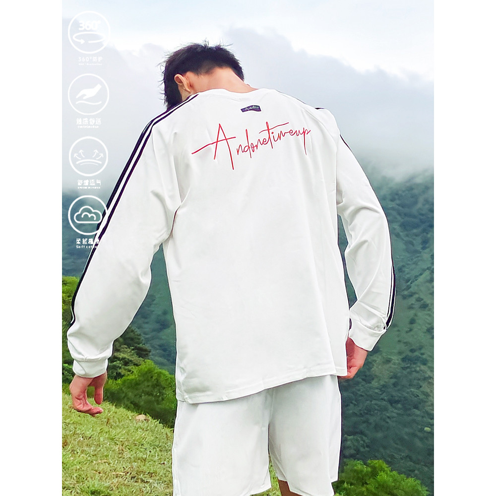 E andtime estilo americano de manga comprida [Shangjin] primavera outono país Street Wear na moda Casual solto impressão