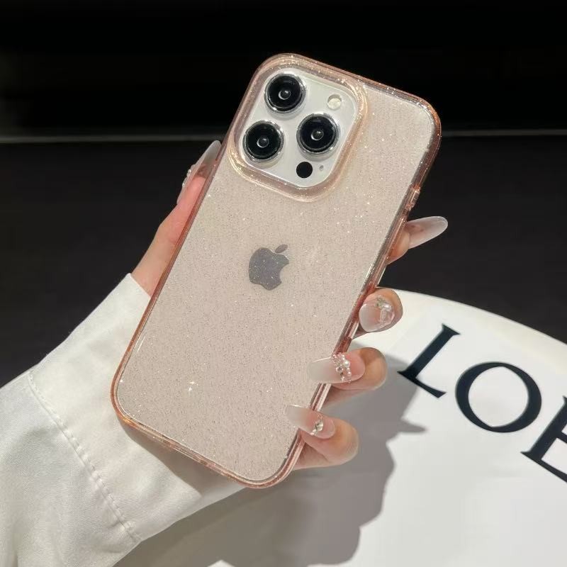 Capinha de Acrílico Antipacto Brilho para carregamento de indução iPhone11,13,14,15,16Capa - detalhe