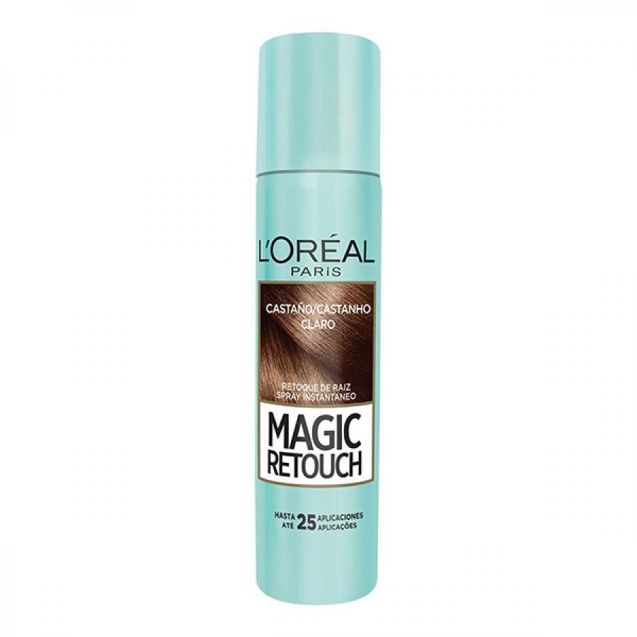 Spray Retoque Raiz Loreal Magic Retouch Castanho Claro 75Ml