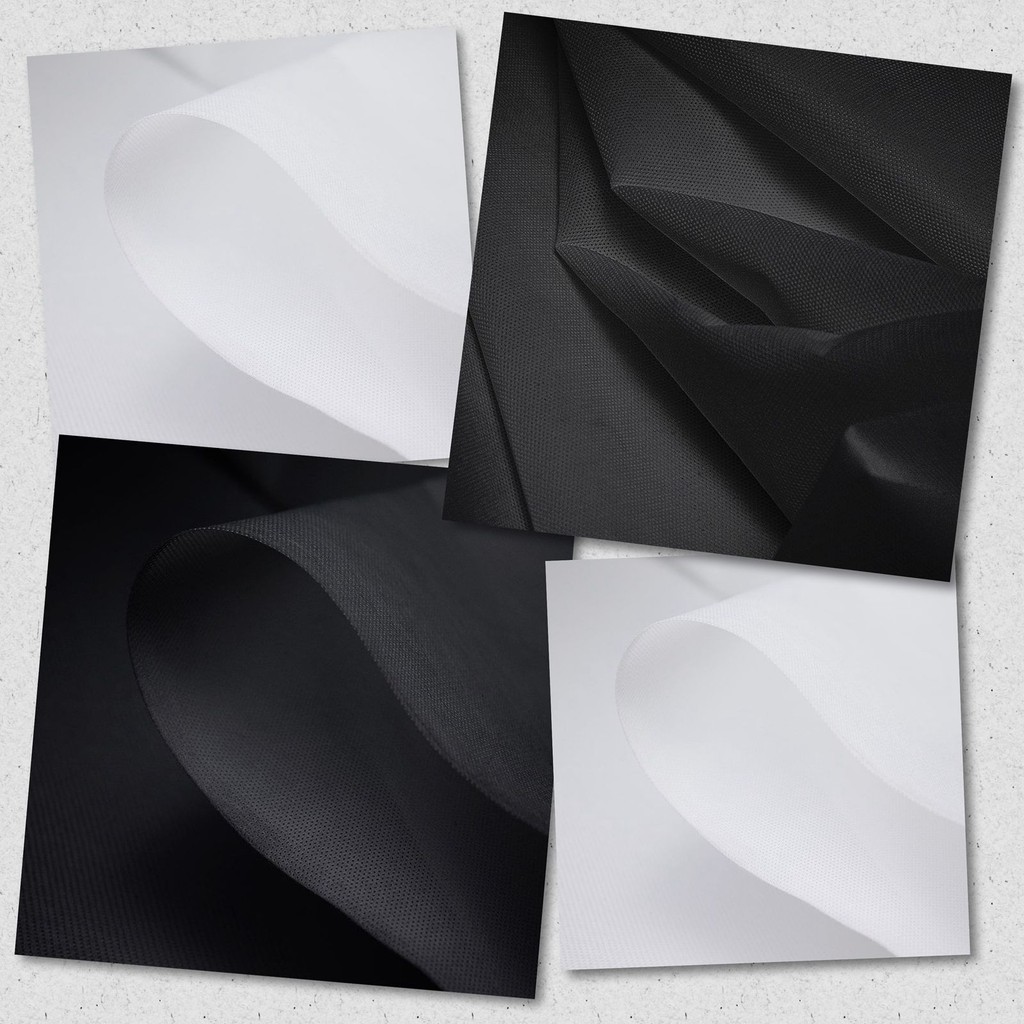 TNT 100g Preto e Branco 3m x 1,40m – Artesanato, Decoração