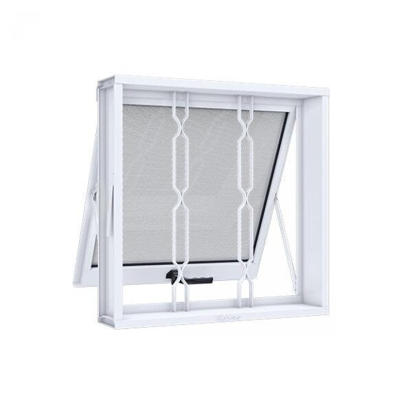 Janela de Aço Maxim-ar 60x60cm 1 Folha com Grade Mosaico Riobras Branco em Oferta na Shopee
