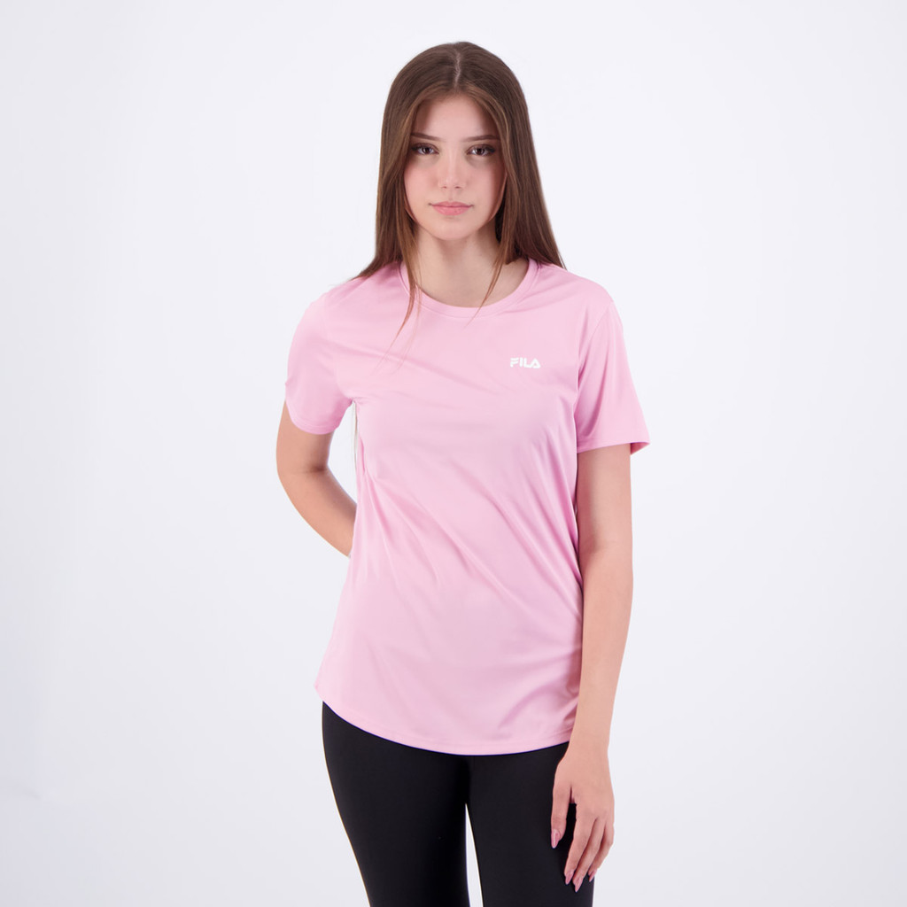 Camiseta Fila Basic Sports III Feminina Rosa em Oferta na Shopee