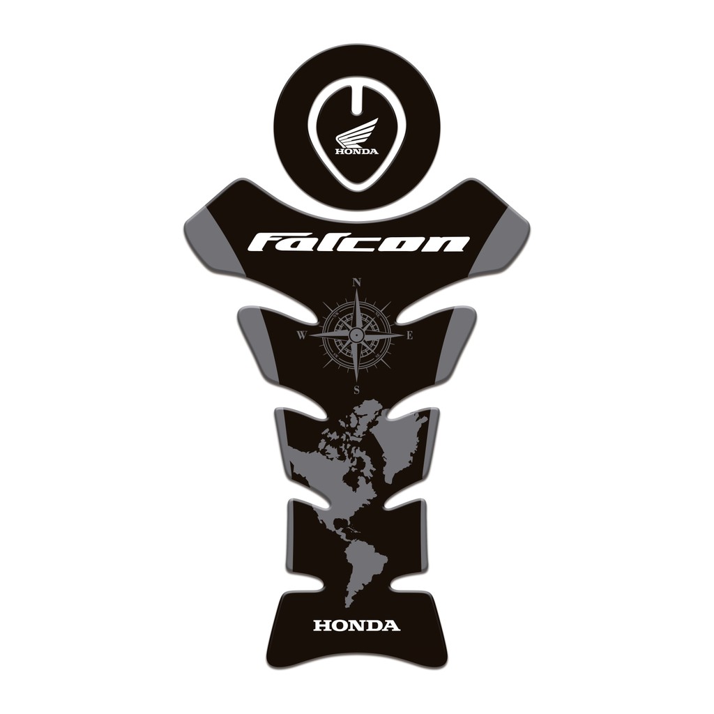Adesivo Protetor Tanque Tankpad e Bocal 3d Resinado para Moto Honda Nx 4 Falcon 400 MS076