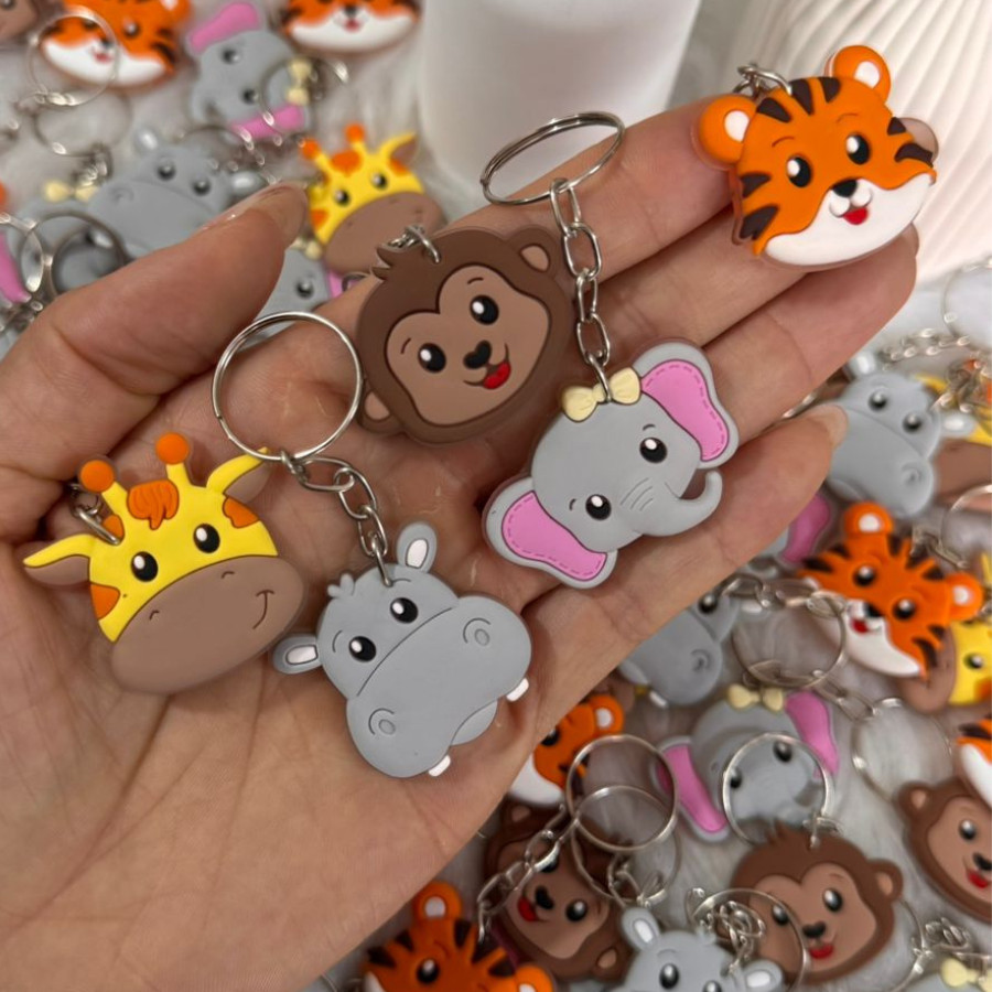 Kit 10/50 Chaveiros Safari Tema Festa Aniversário Chá de Bebê Lembrancinha Mimo em Oferta na Shopee