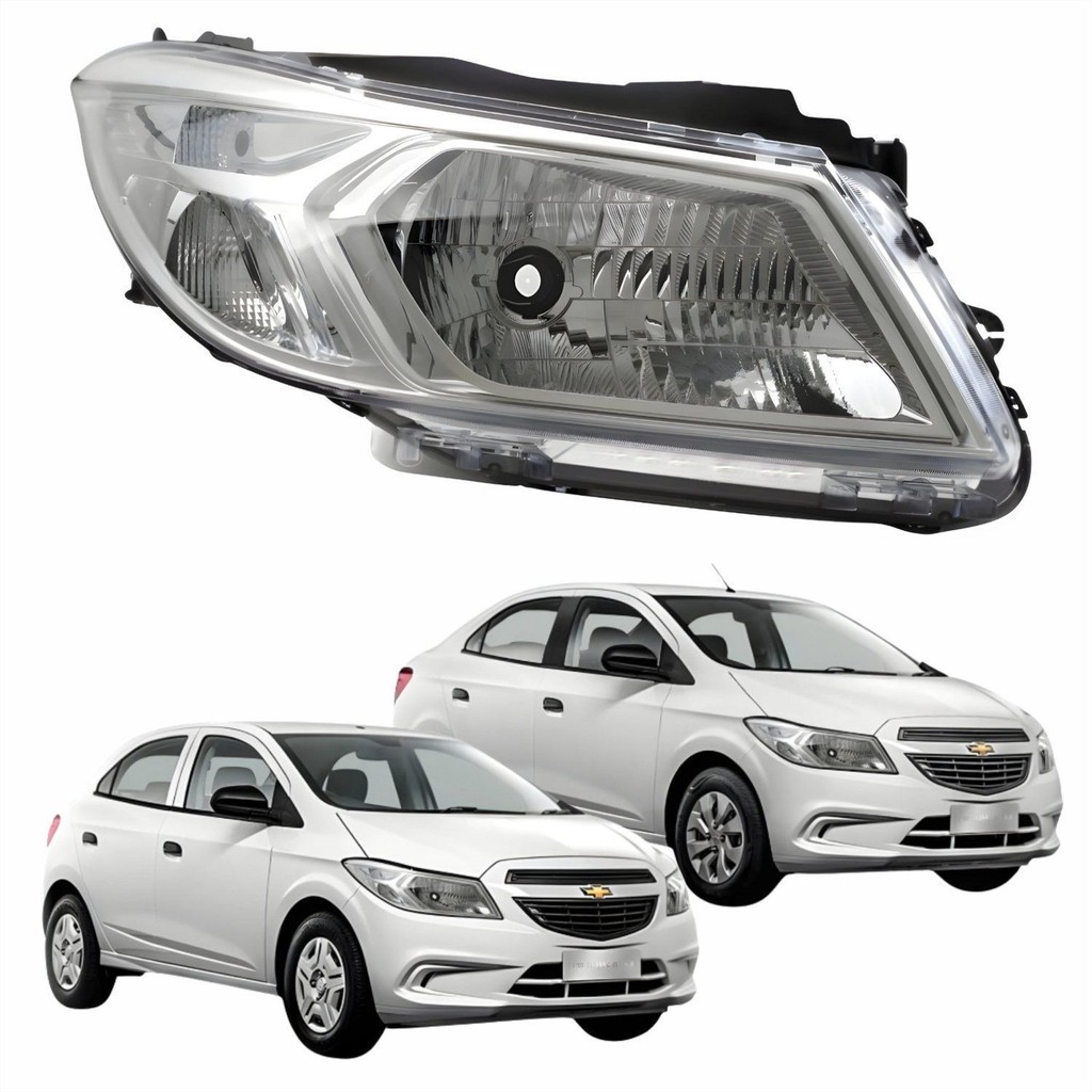 Farol Gm Prisma Onix 2013 até 2016 Prisma Joy Onix Joy 2017 até 2019 Original Arteb Lado Direito Passageiro