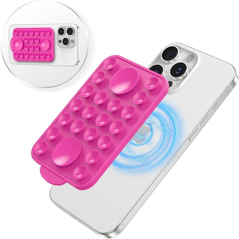 Suporte De Silicone Com Ventosa Para IPhone 12/13/14/15/16/17 Pro Max/Pro/Plus/Mini