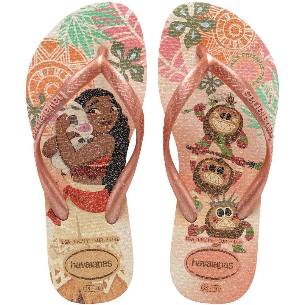 Chinelo Havaianas Infantil Slim Princess Aurora Meninas
