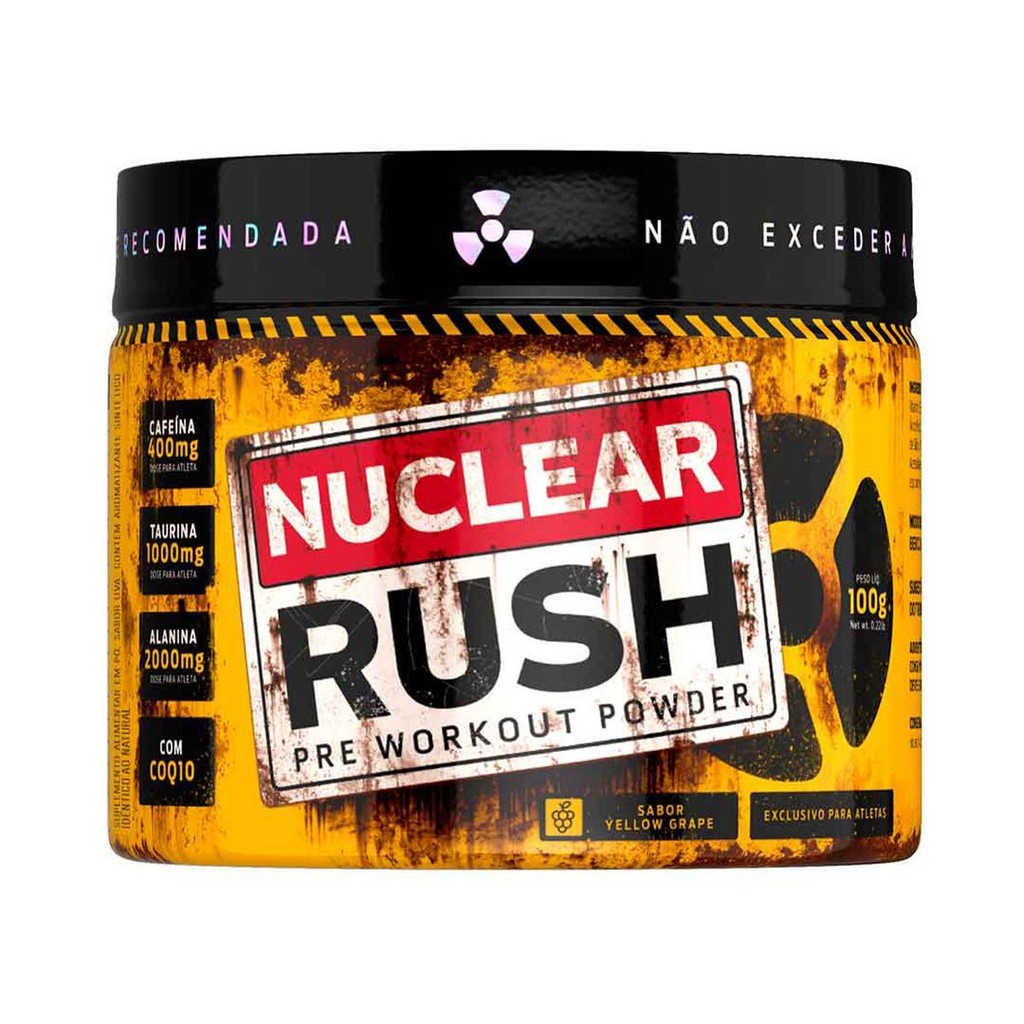 Nuclear Rush Pre Workout Powder - 100g Uva - BodyAction