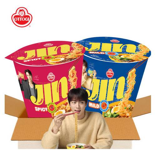 Kit 2 Lamens Coreano Copo Jin Ramen Mild + Jin Spicy Bts
