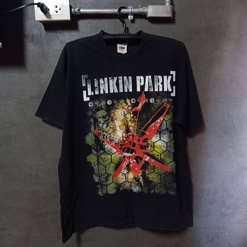 Camiseta Unissex Premium Plus size Linkin Park Hip-Hop Vintage Básica Oversized 100% Algodão em Oferta na Shopee