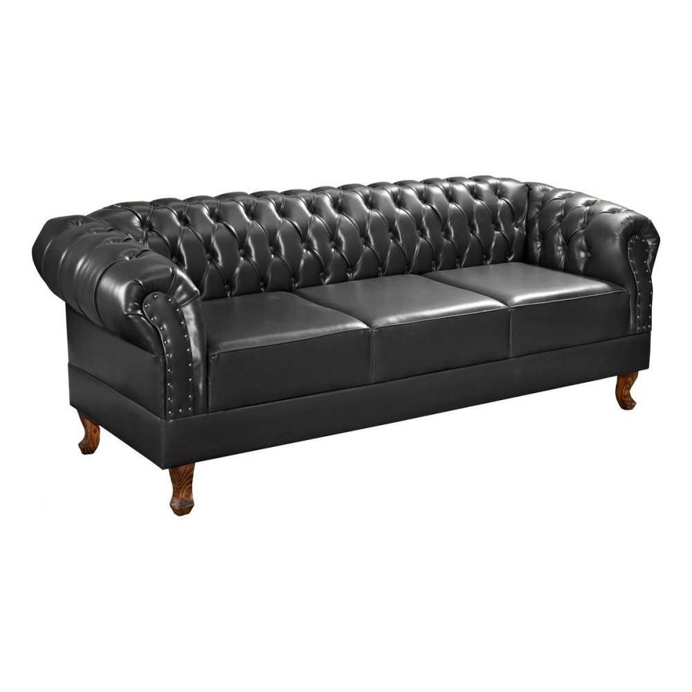 Namoradeira Duque Chest 3 Lug Courano Preto