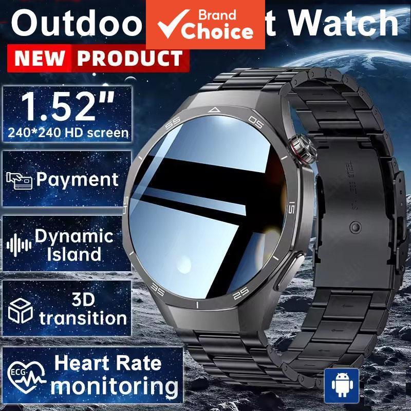 Novo Smartwatch 2026 para Homens - Relógio Inteligente com Chamada Bluetooth, Pulseira Inteligente Island, Múltiplos