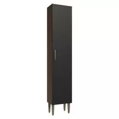 Paneleiro 40 cm 1 Porta Rustic/Preto Lille Madesa