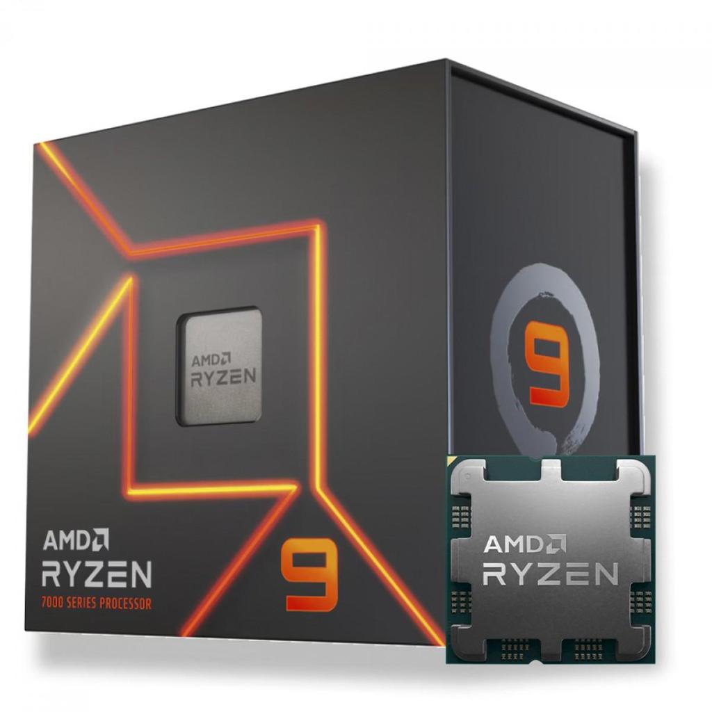 Processador AMD Ryzen 9 7900 3.7GHz (5.4GHz Turbo), 12-Cores 24-Threads, AM5, 10