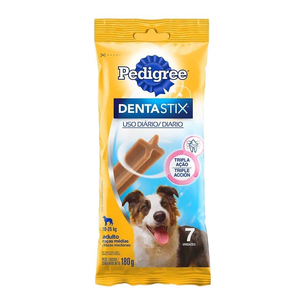 Ração para Cães Pedigree Dentastix Raças Medias 7 Sticks 180g