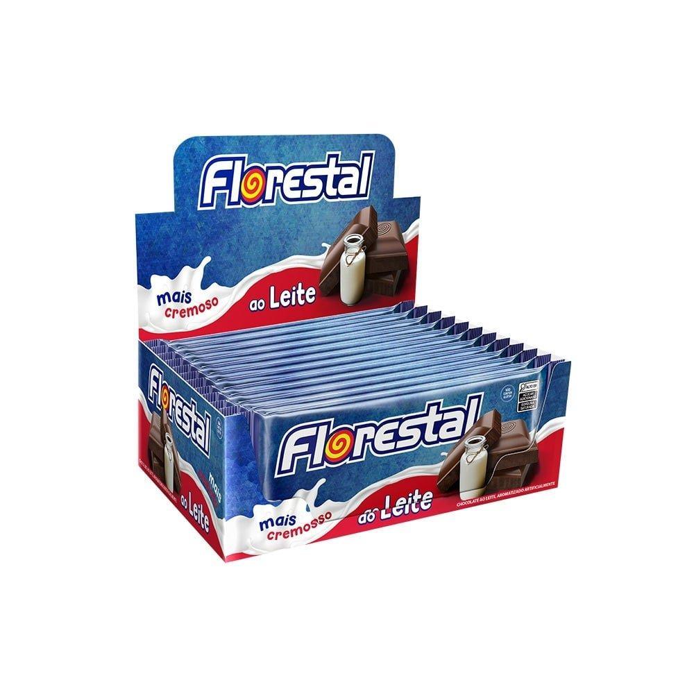 Chocolate Florestal ao Leite 80g - Embalagem com 12 Unidades