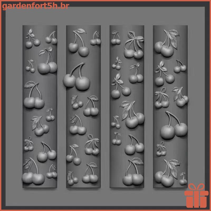 GARDE 3D Rosa Flor Borboleta Molde De Silicone Decorações Da Arte Do Prego DIY Cereja Design Modelos De Unhas Jóias Arte