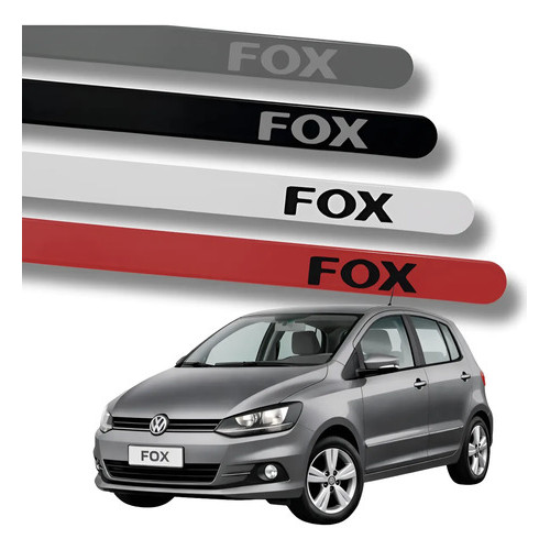 Jogo Friso Lateral Fox Ponta Redonda Protetor Porta Cores Original