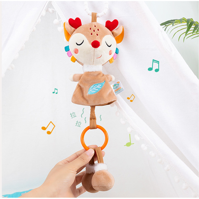 Bebê Sensorial Pendurado Chocalhos Macio Aprendizagem Brinquedo Animais De Pelúcia Carrinho Infantil Carro Cama Berço