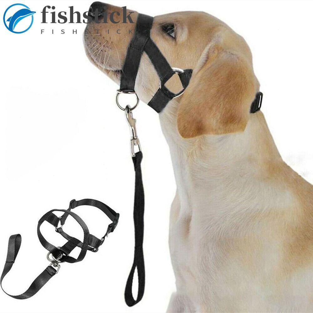 FISHSTICKA Pet Focinho Treinamento Ajustável Cinto De Tração Para Animais De Estimação Cães Evitam Morder Arnês