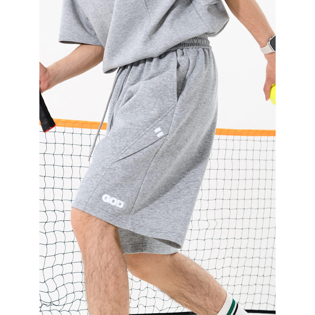Estilo americano desconstrução separação esportes Shorts masculino verão novo estilo Retro solto em linha reta lazer ao 