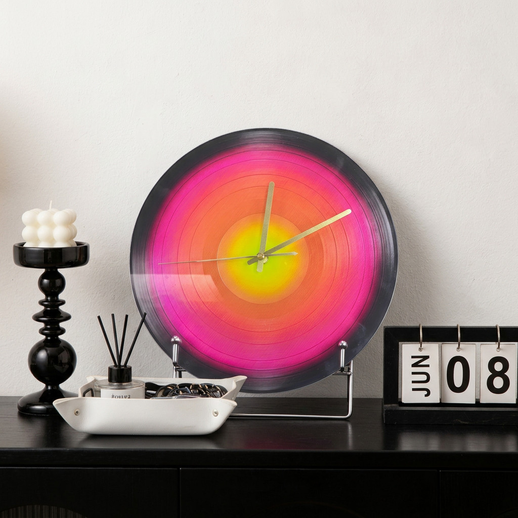 Relógio de mesa decoração sala estar desktop quarto decoração presente criativo decoração suave casa