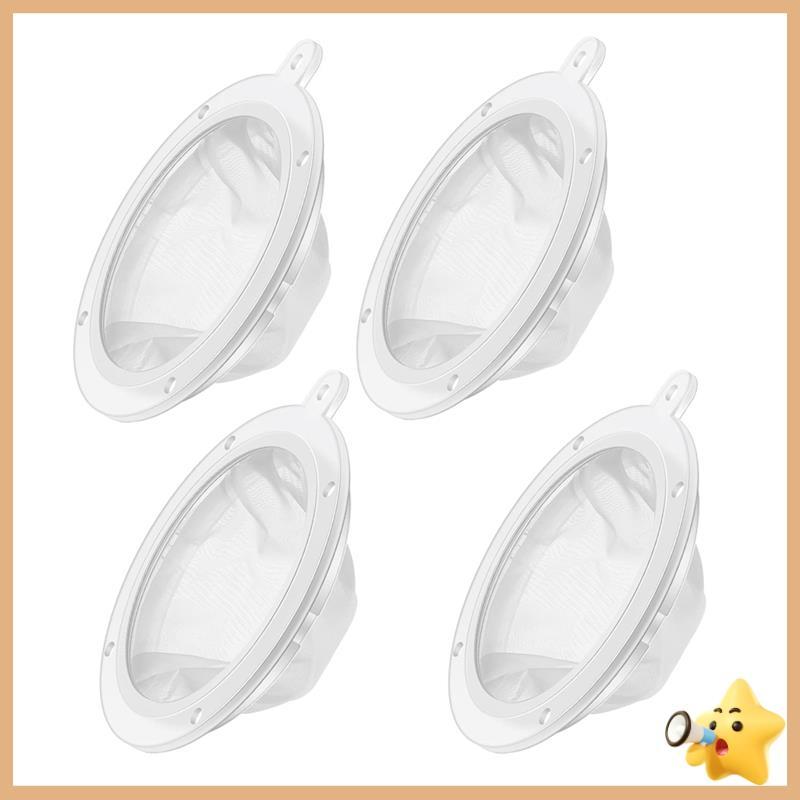 4 Pces 200 Malha Filtro De Alimentos Peneira Fina Náilon Coador De Plástica Para Filtrar Funis De Suco Fácil De Usar-mon