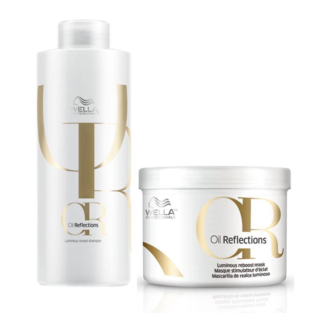 Wella Oil Reflections - Kit Sh 1000ml + Máscara 500ml
