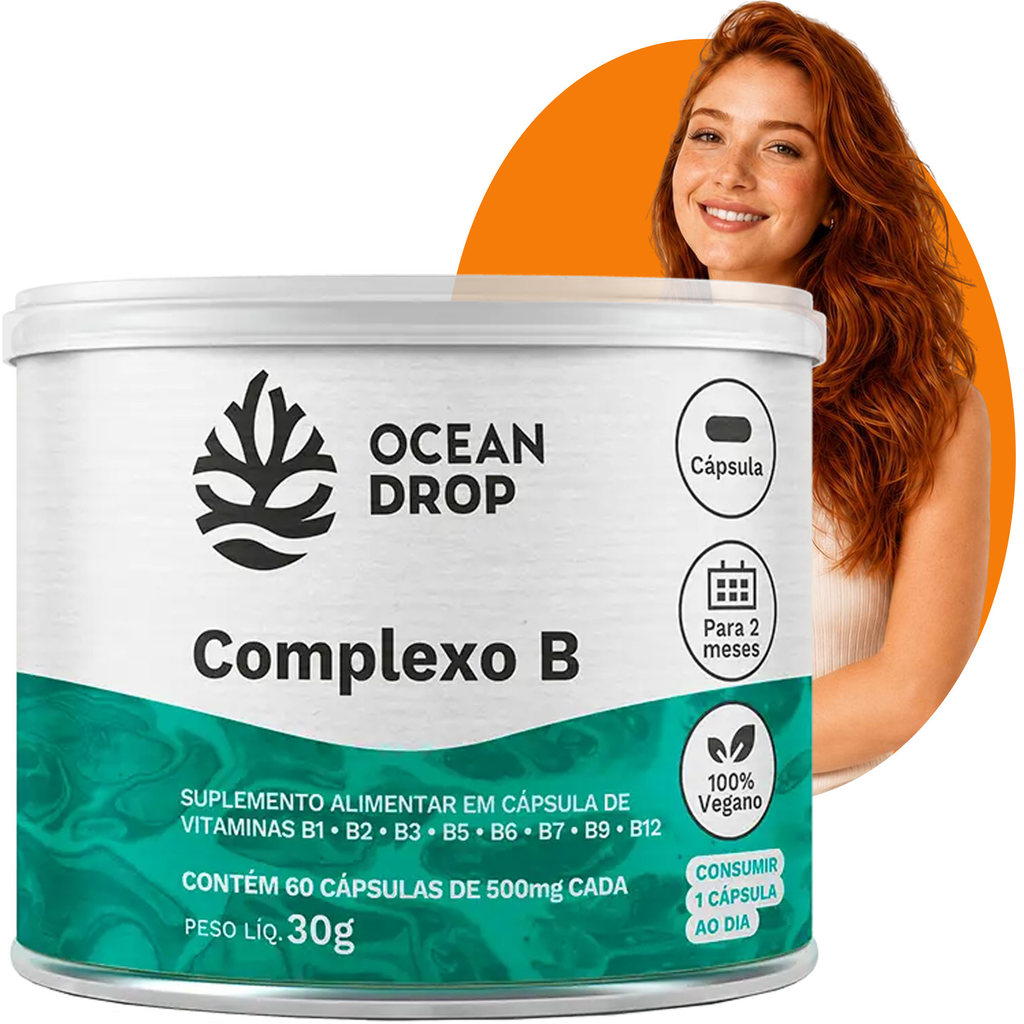 Kit Complexo B 60 Cápsulas Vitaminas B1 B6 B12 Energia Disposição Suplemento Metabolismo Saúde