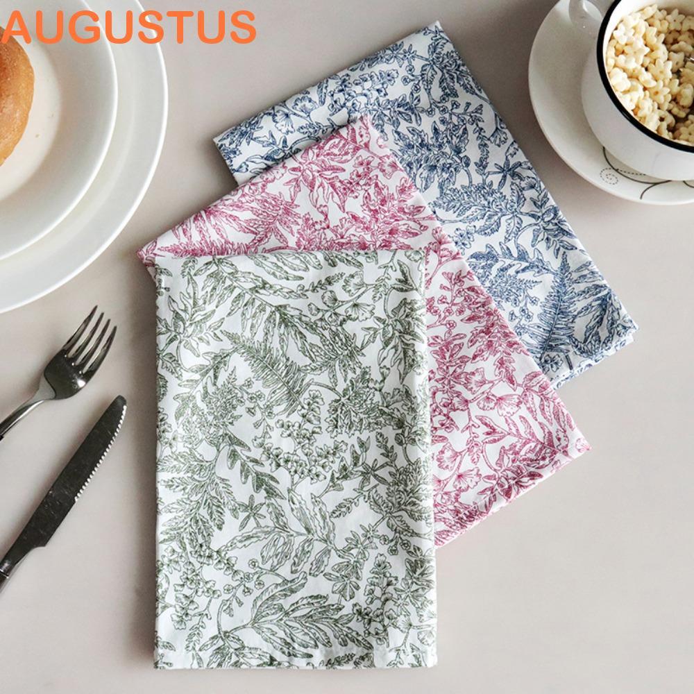 AUGUSTUS 2 Peças De Guardanapo Quadrado Impresso , Toalha De Chá De Jantar Macia Durável , Tapete De Mesa De Bar Delicad