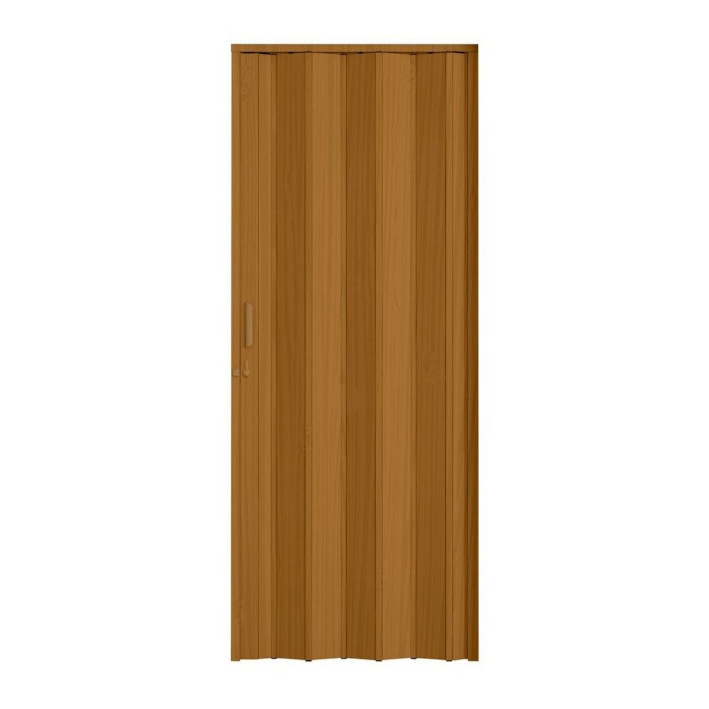 Porta Sanfonada de PVC 210cm x 84cm Plastporta Bcf Marrom/Cerejeira Cerejeira