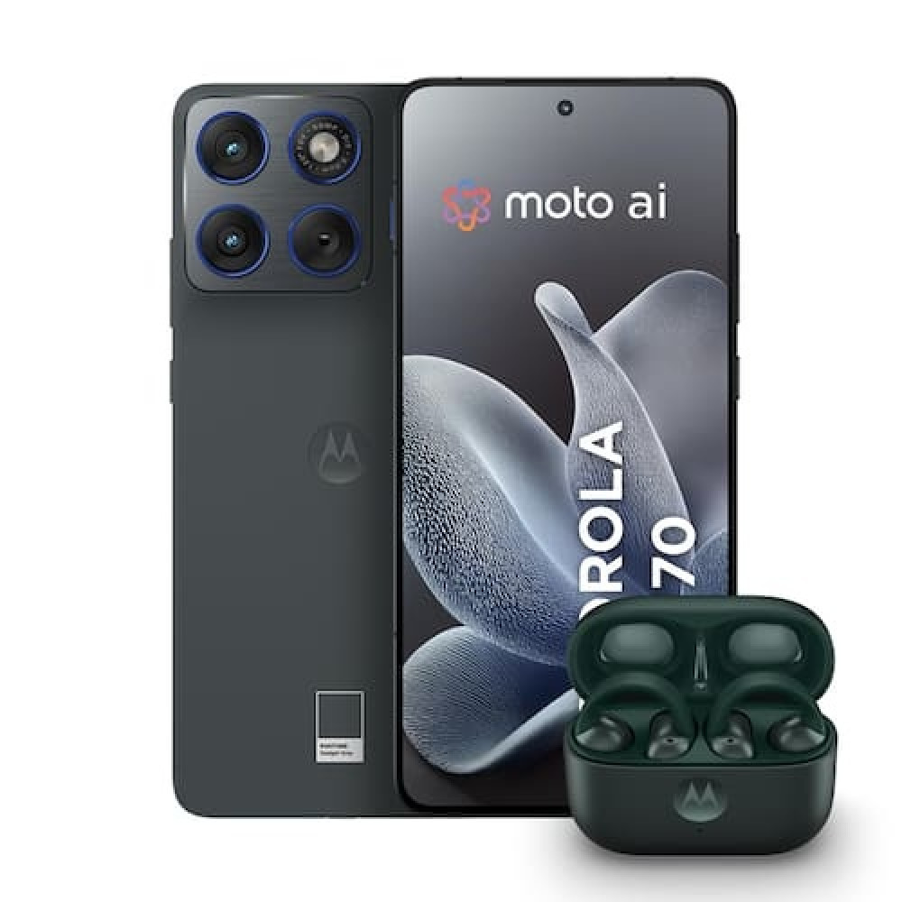 Smartphone Motorola Edge 70 256GB 5G + Fone Moto Buds Loop Bluetooth