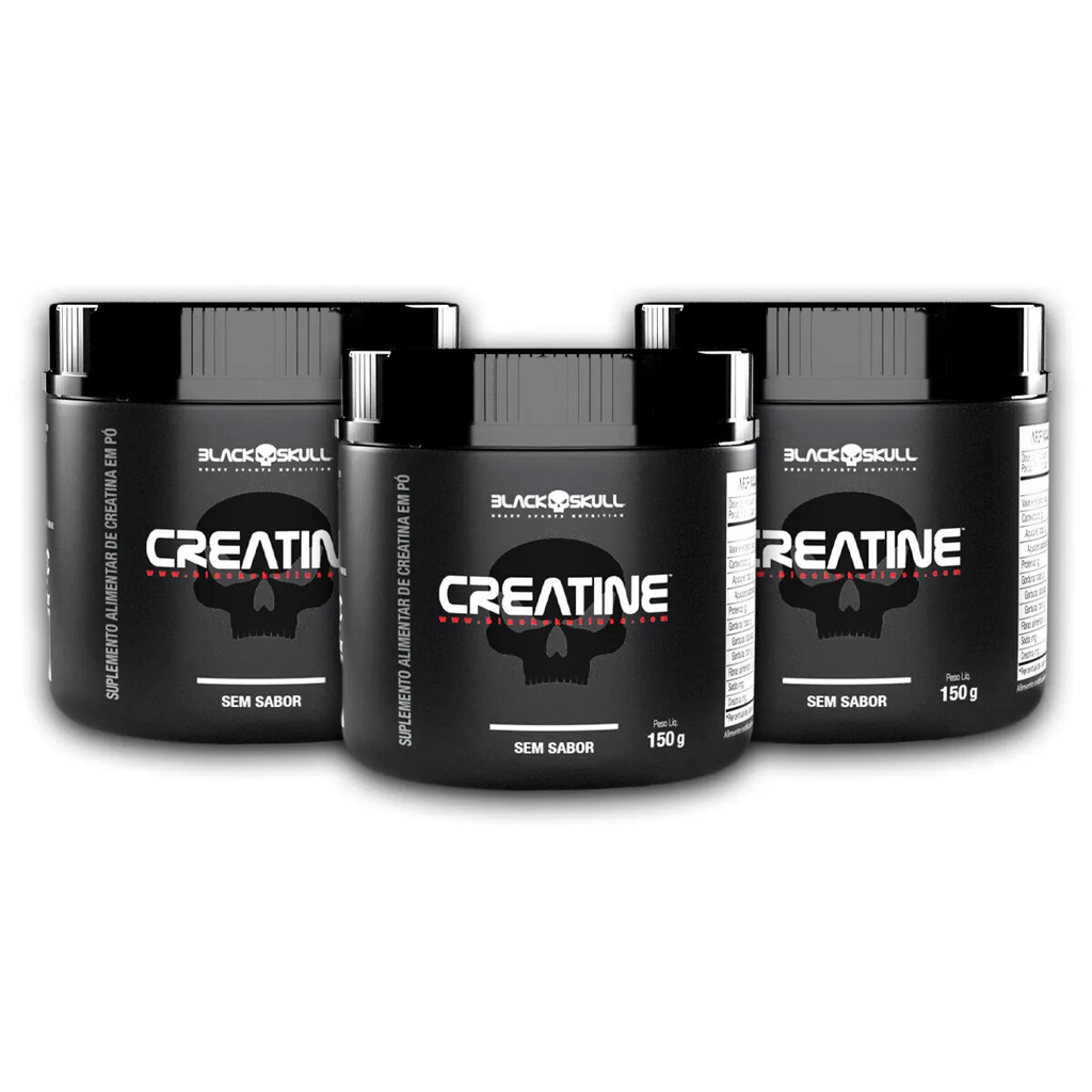 Kit 3 Creatinas Monohidratadas 150g