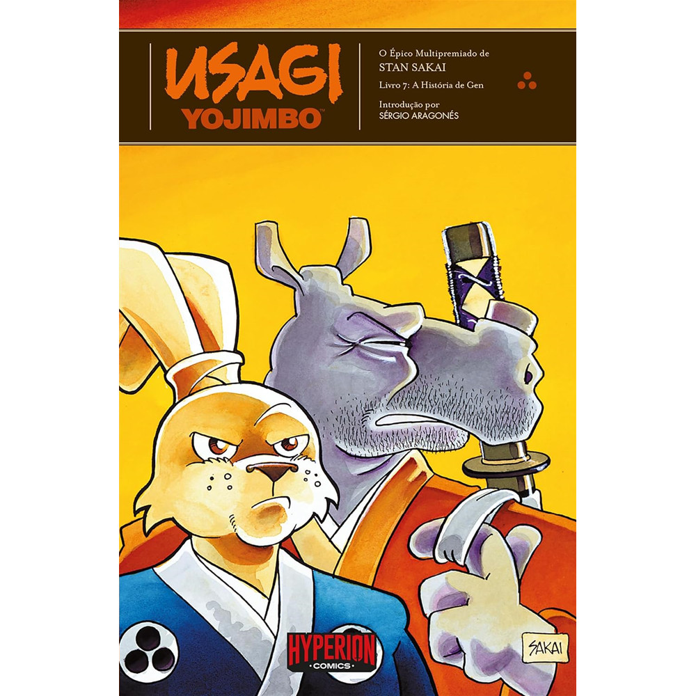 Capa do livro Comic - Usagi Yojimbo: Samurai - 07 - Novo/Lacrado - Editora Hyperion Comics -